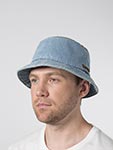 Панама STETSON арт. 1811140 BUCKET DENIM STETSON BARISTA (голубой)